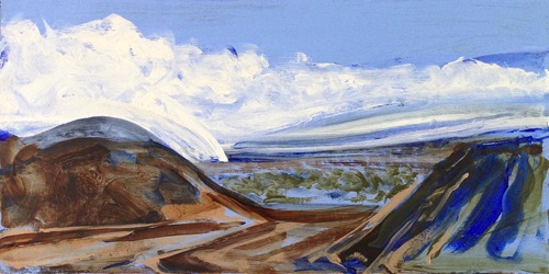 Kilauea Iki Crater, Hawaii Volcanoes National Park, 12” x 24”, oil on linen, 2016. HVNP museum collection. Kilauea Iki Crater, Hawaii Volcanoes National Park, 12” x 24”, oil on linen, 2016. HVNP museum collection.